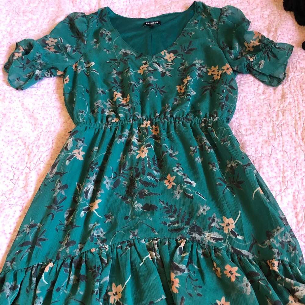 Floral Patterned Dress.